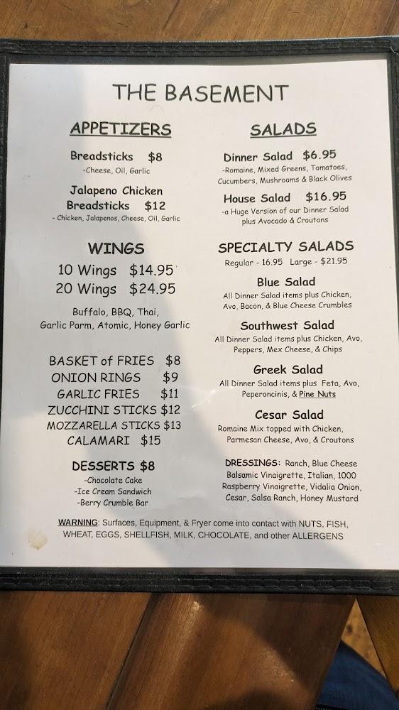 Main Street Pizza/The Basement on Main St. Menu image 2