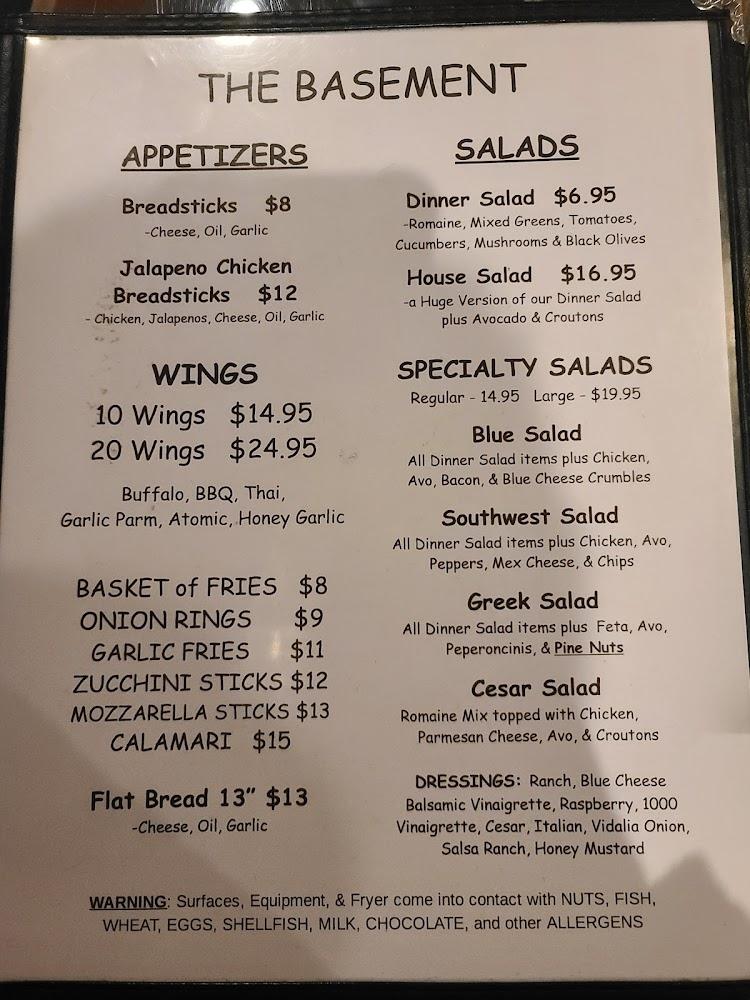 Main Street Pizza/The Basement on Main St. Menu image 4